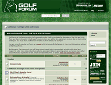 Tablet Screenshot of golfforum.com